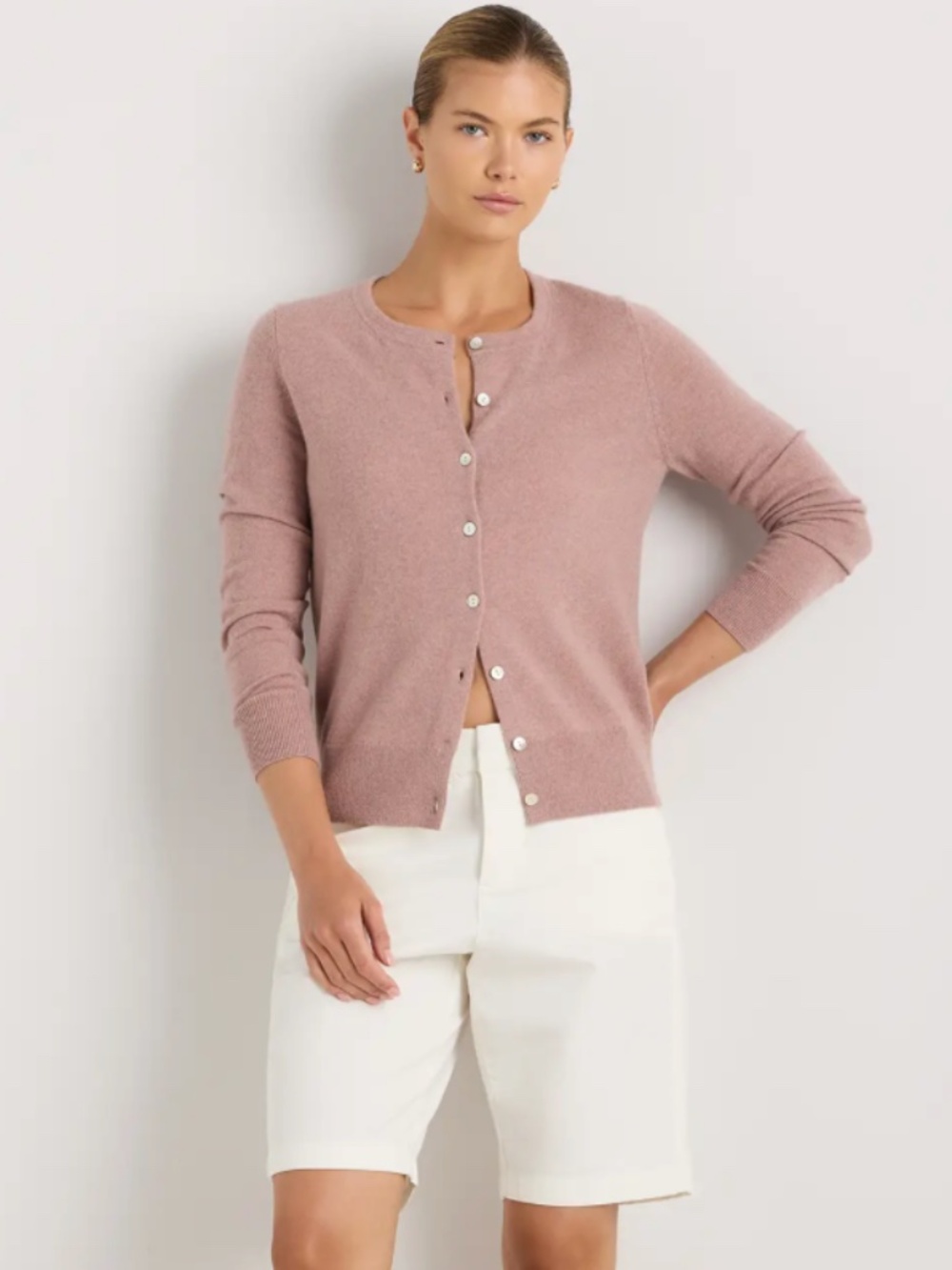 Quince Mongolian Cashmere Cardigan Sweater - Picture 3 of 4